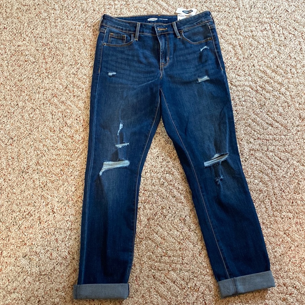 Old Navy power straight Distressed Jeans 4